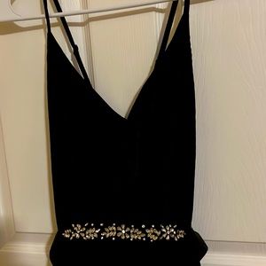 Black princess cut dress